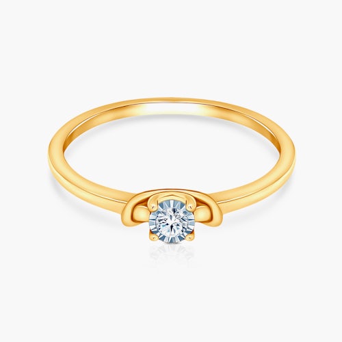 Pierścionek zaręczynowy SAVICKI: dwukolorowe złoto, diament